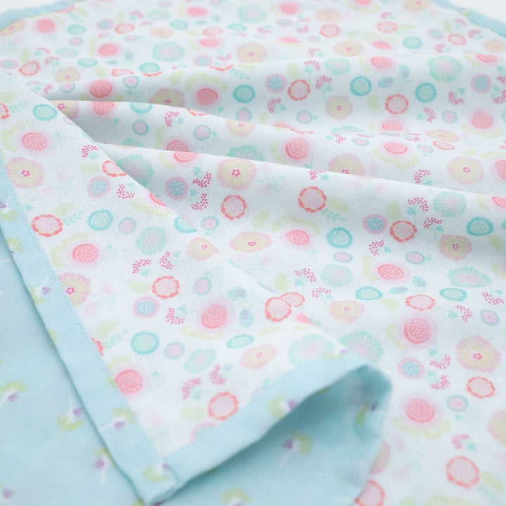 ガーゼブランケット＆ハンカチ<Br>花