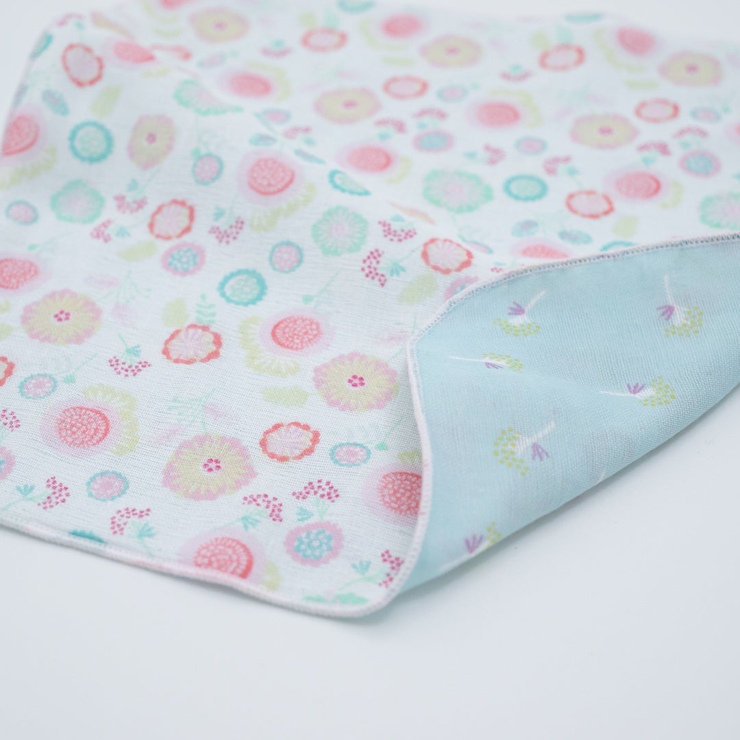 ガーゼブランケット＆ハンカチ<Br>花