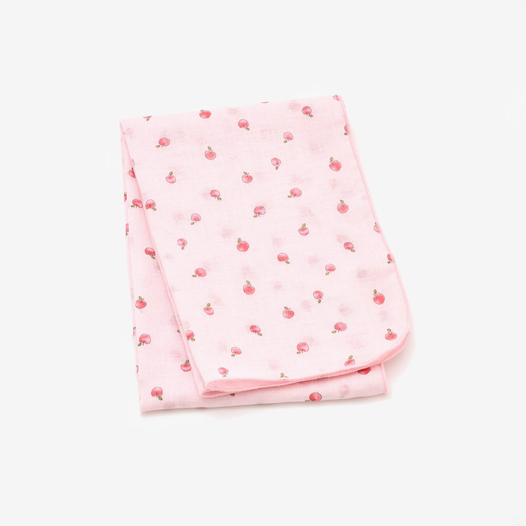 ガーゼ薄手ブランケット &てぬぐい<br>りんご