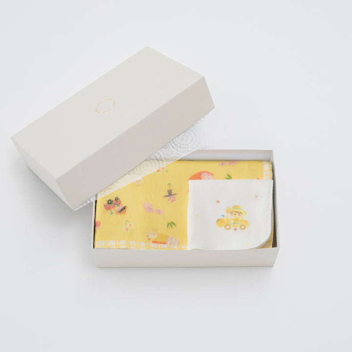 ガーゼブランケット<br>farm