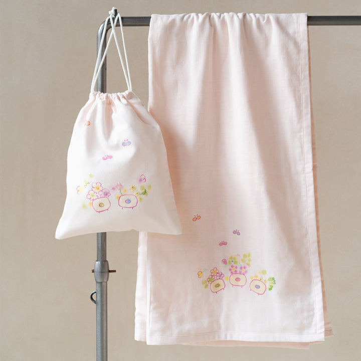 Hand-painted &amp; embroidered bag Hanadensha 