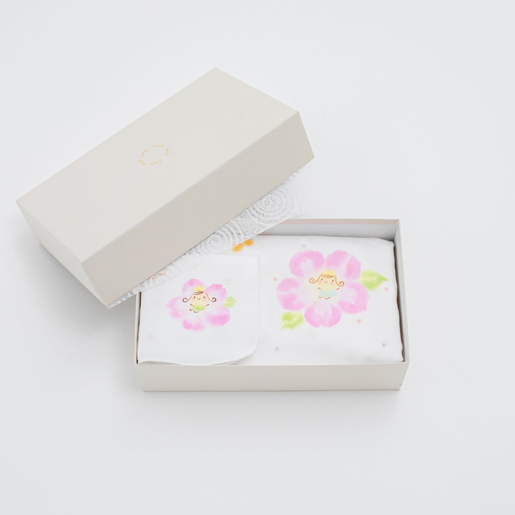 ガーゼブランケット＆ハンカチ手描ひめ – PG GAUZE