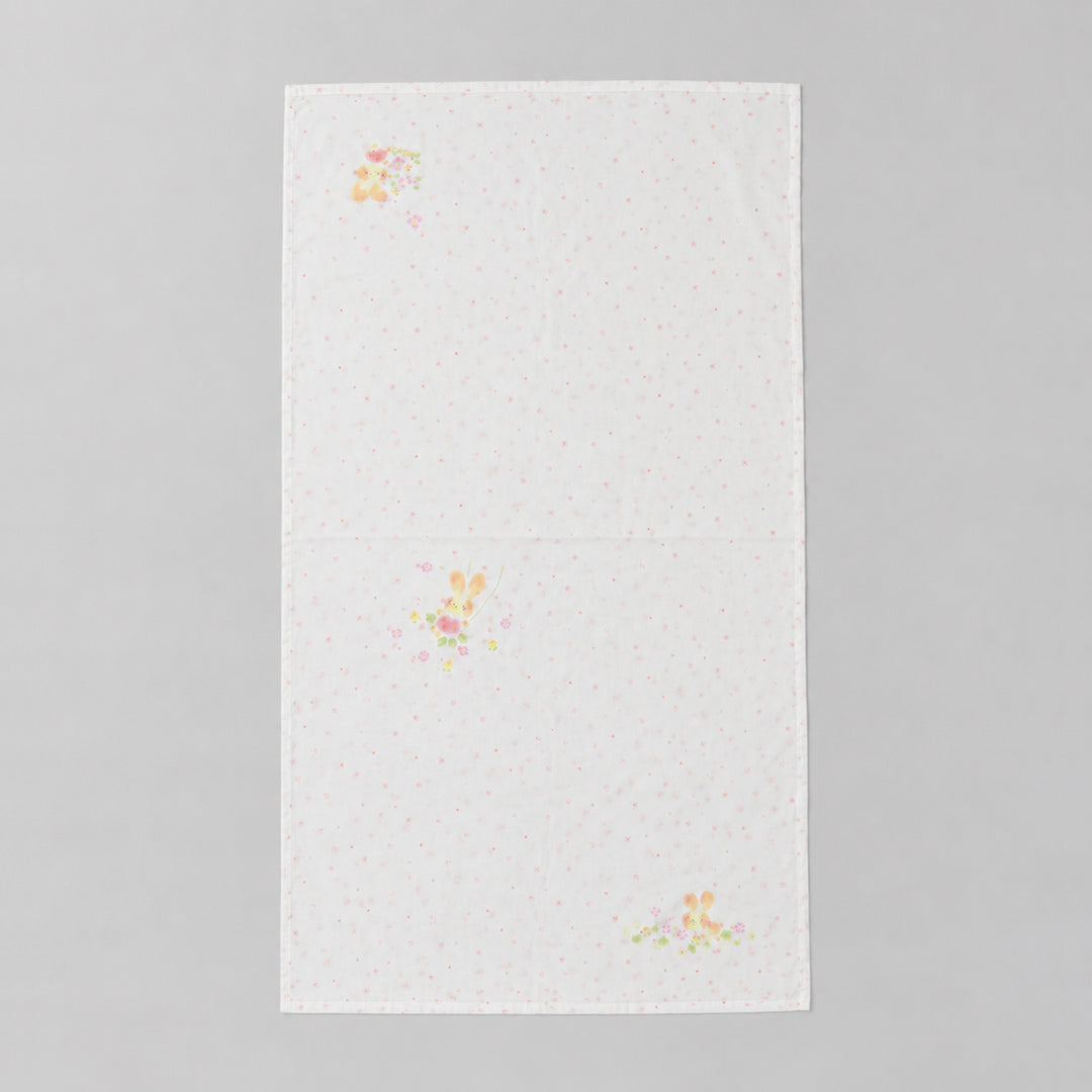 Blanket hand drawn rabbit swing 