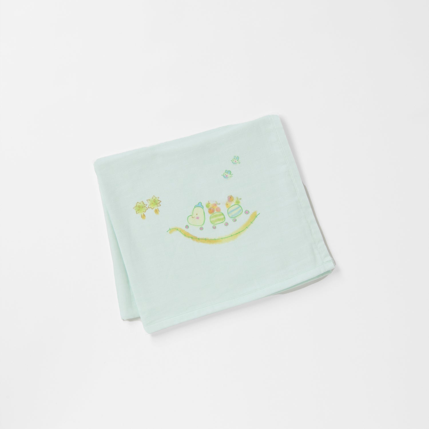 ガーゼブランケット 手描刺繍汽車くん – PG GAUZE