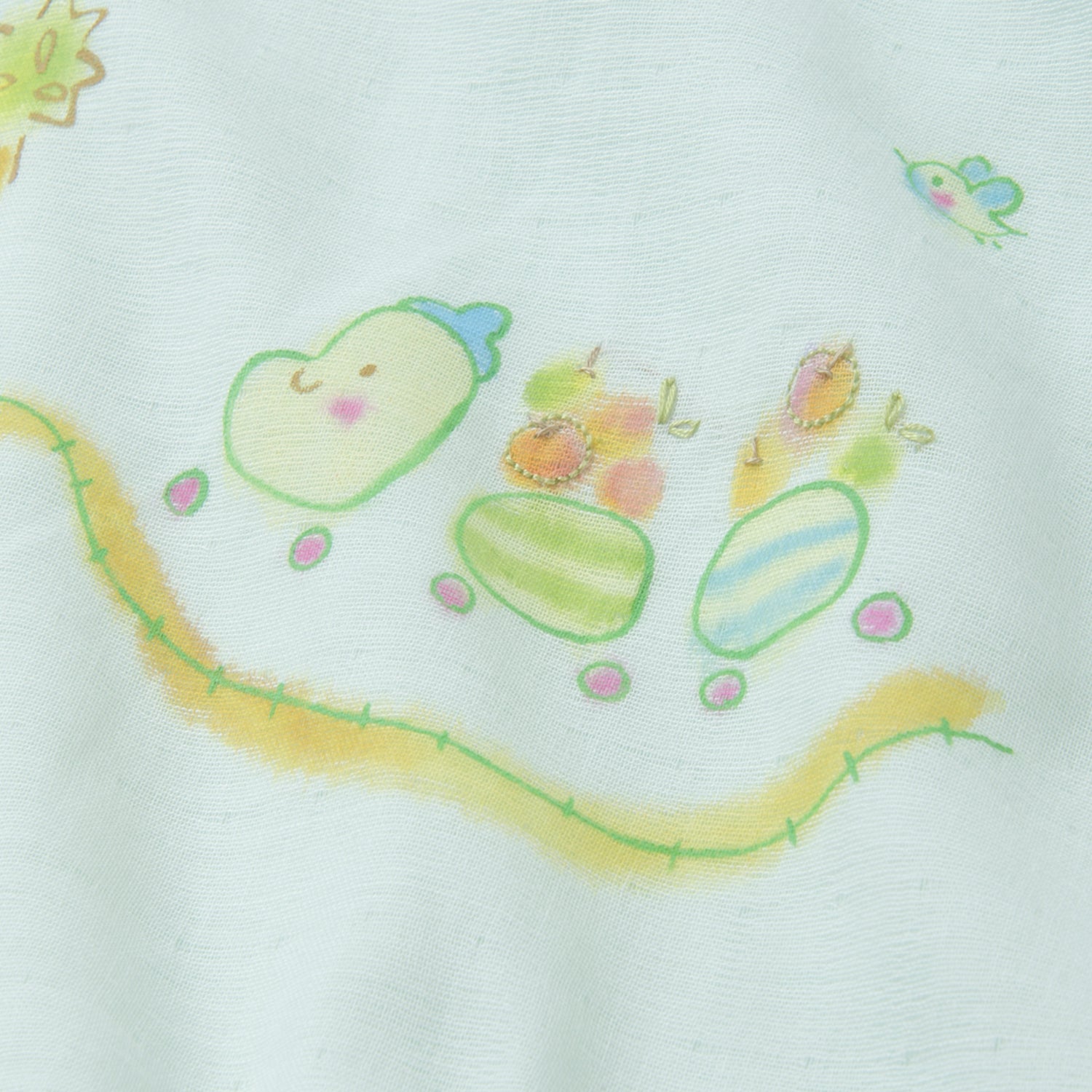 ガーゼブランケット 手描刺繍汽車くん – PG GAUZE