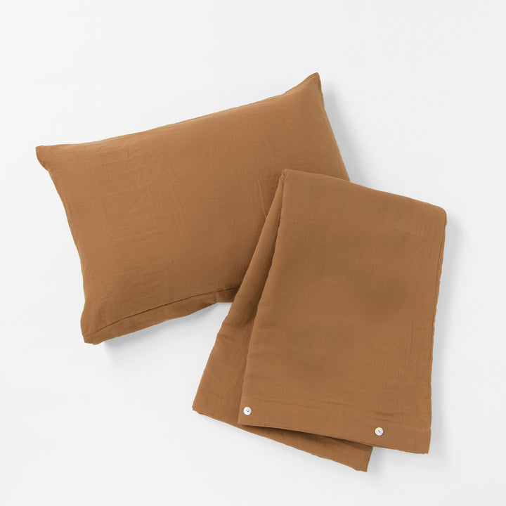 布団カバー＆枕カバー<br>ブラウン
