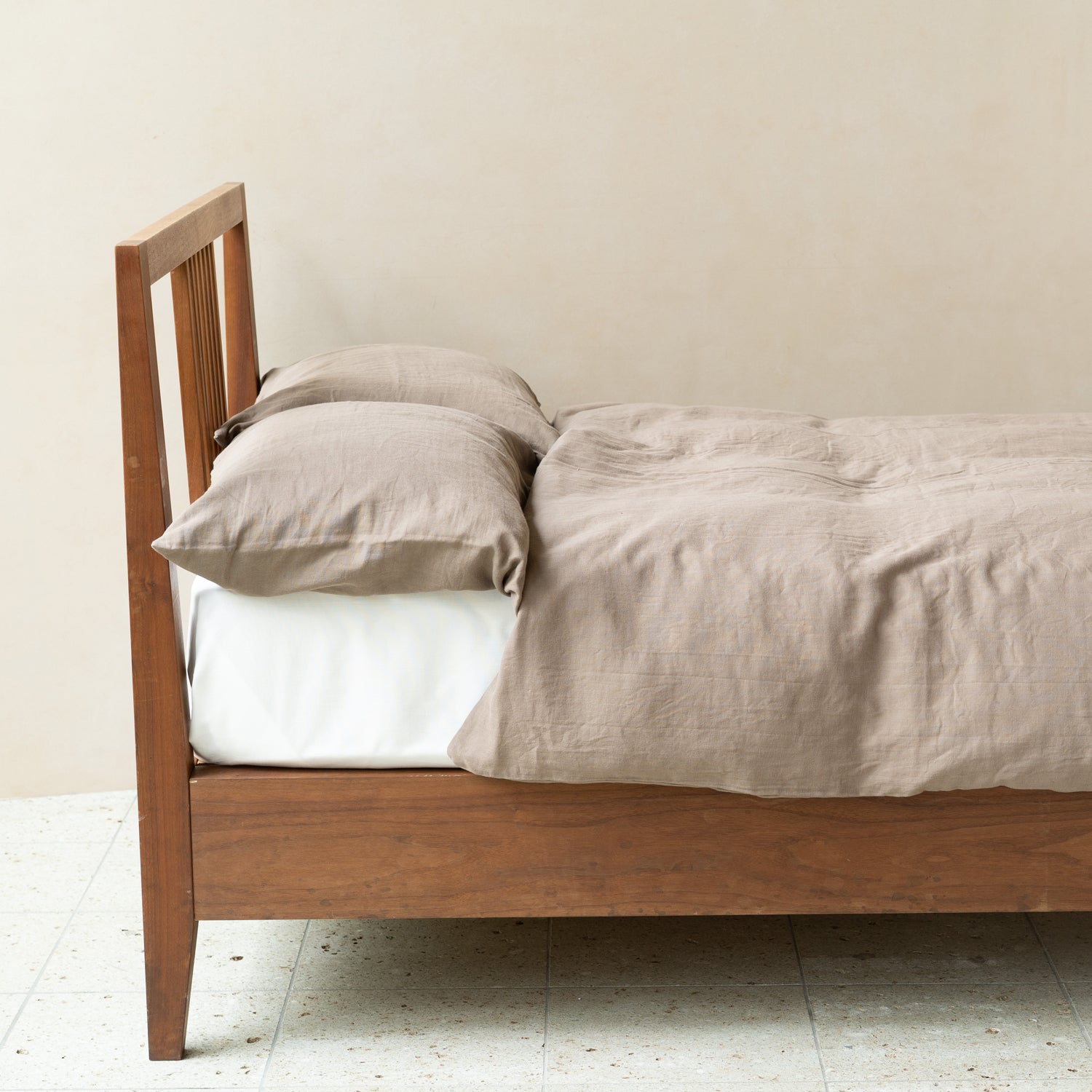 布団カバー＆枕カバーブラウングレー – PG GAUZE