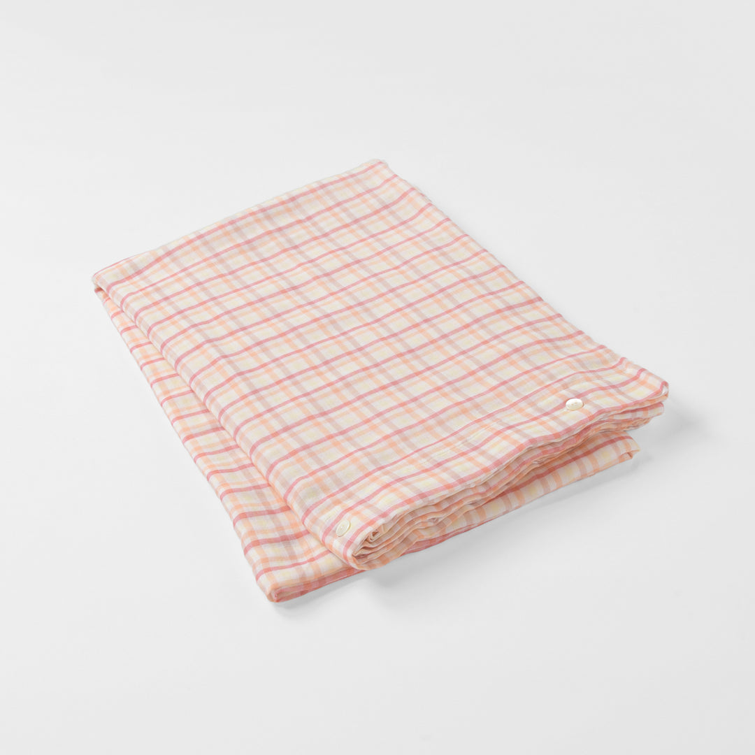 布団カバー＆枕カバー<br>ピンクチェック