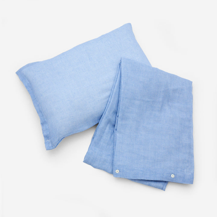 布団カバー＆枕カバー<br>ブルーチェック