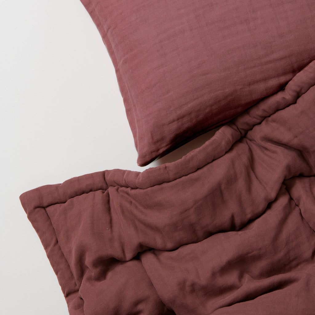 pg gauze 布団&枕カバー PGガーゼ 布団カバー 枕カバー セット 綾織 淡紫 PGGAUZE ガーゼ 寝具