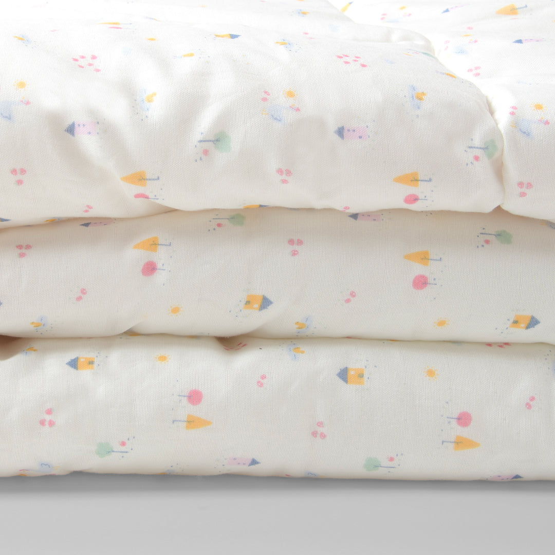Thin cotton futon Heart cherry 