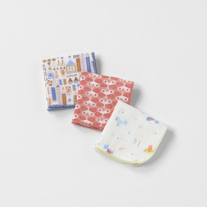 ガーゼポケットハンカチ3枚