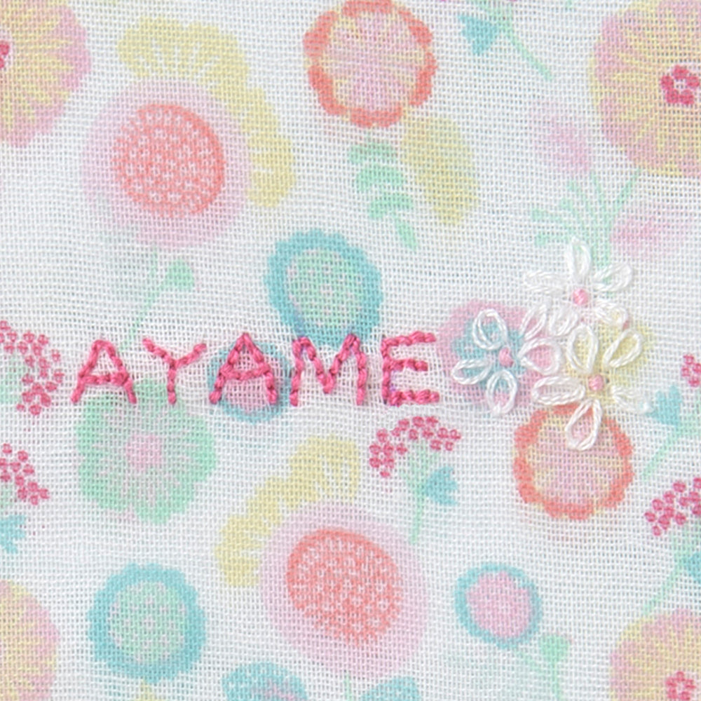 有料オプション<br>お名前刺繍　お名前・糸色<br>※別途「有料オプション文字数」画面より文字数をカートへ追加してください