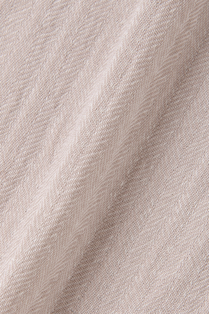 ハイネックベスト<br>ワッフルヘリンボン<br>ピンク