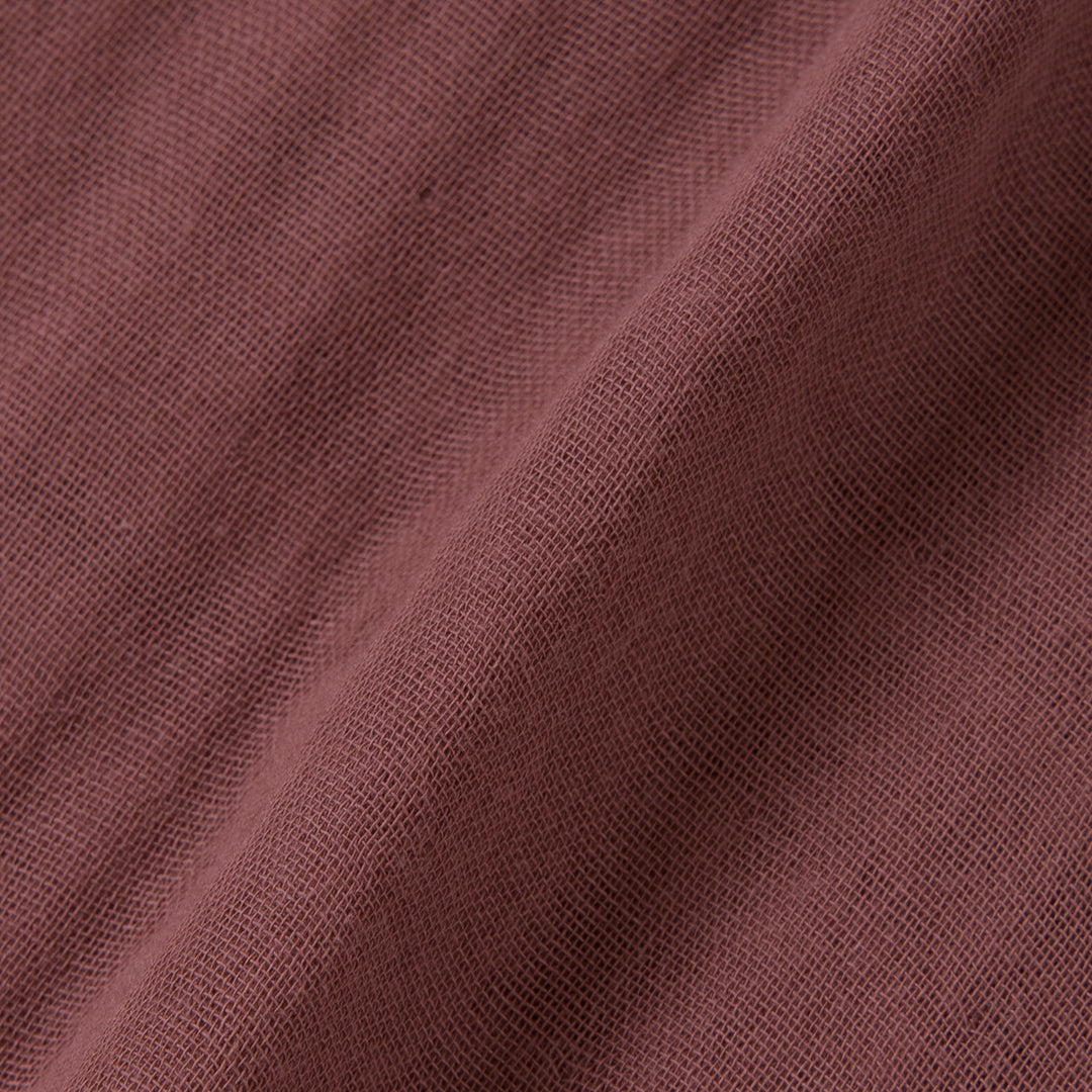 綿入りガーゼ布団＆枕カバー<br>綿ワッシャー<br>ブラウン