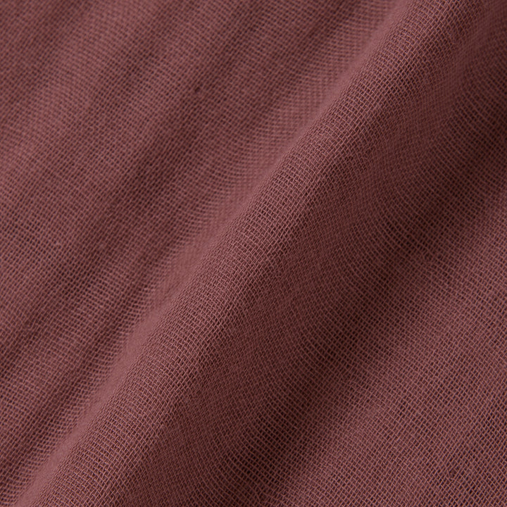 綿入りガーゼ布団＆枕カバー<br>綿ワッシャー<br>ブラウン