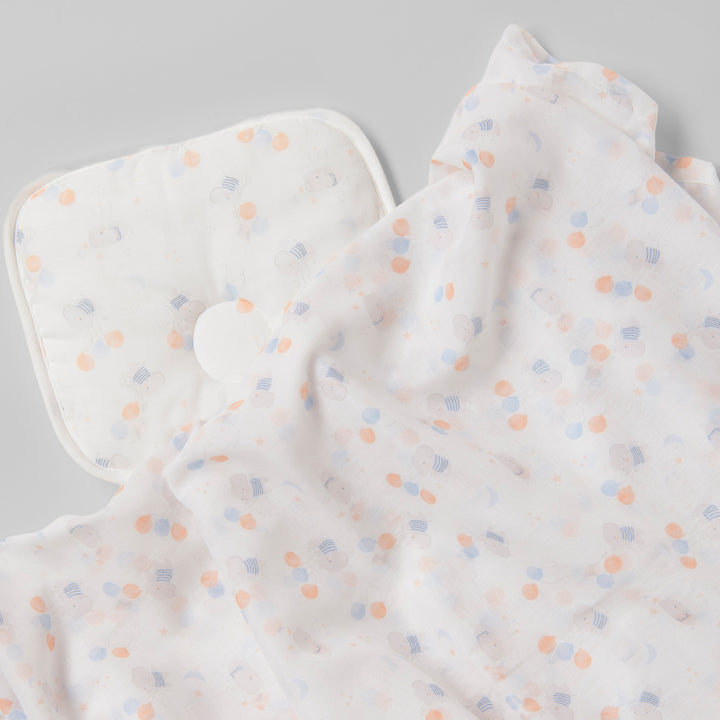 Thin Blanket &amp; Tenugui Baby Elephant 