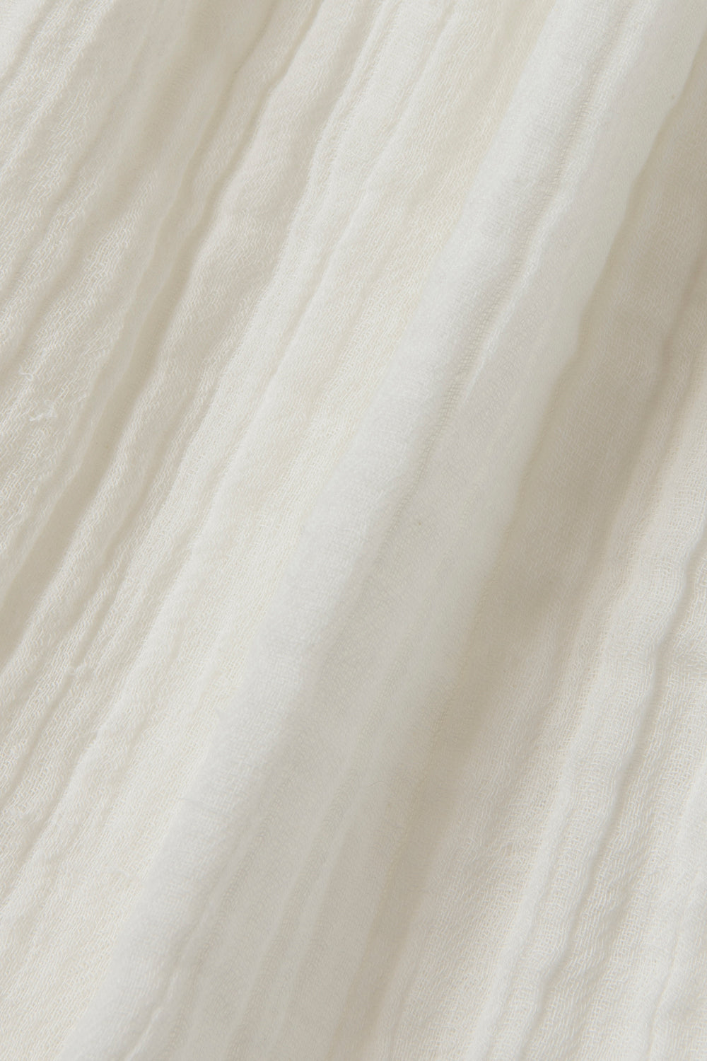 パフスリーブブラウス<br>平綾織　オフ