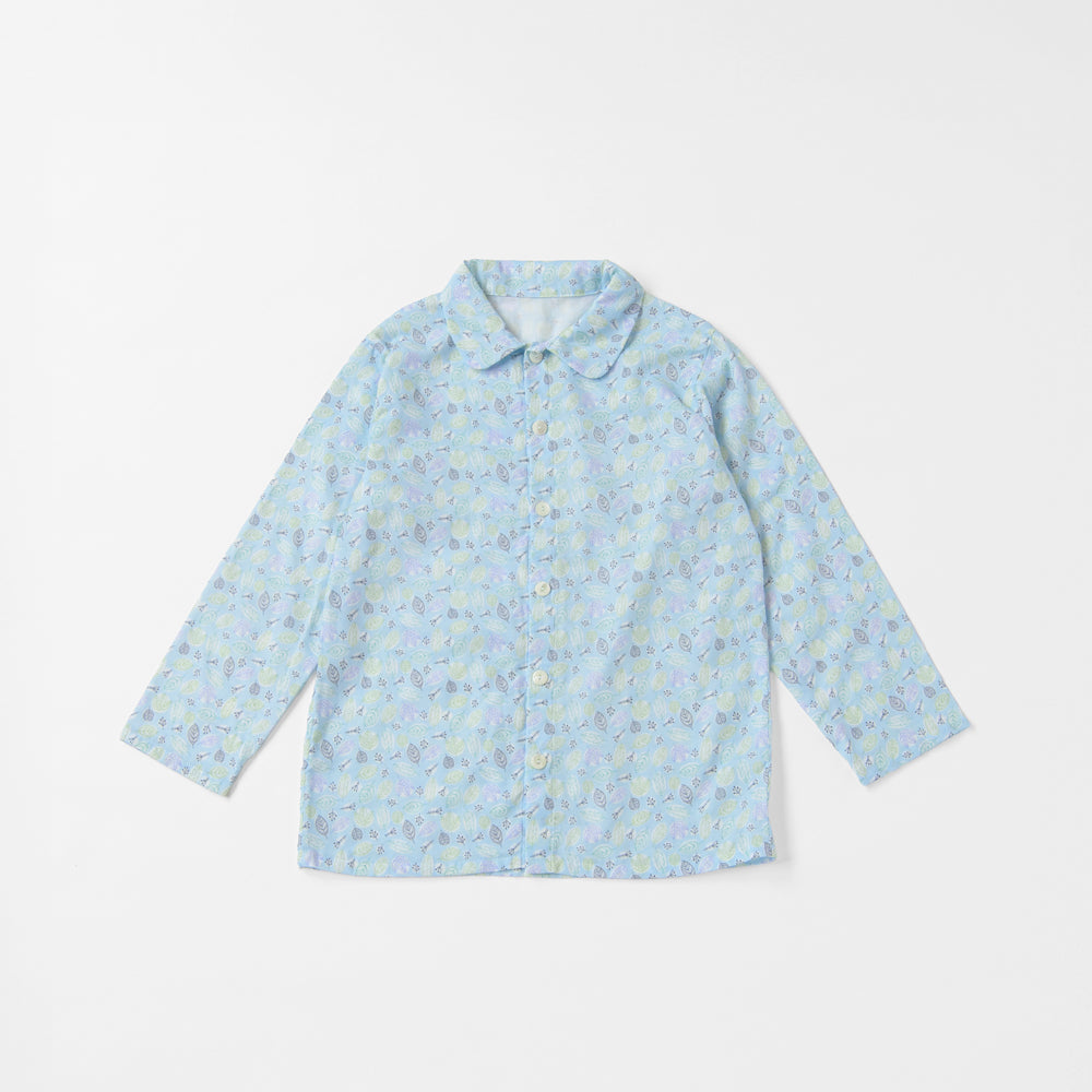 ガーゼパジャマ<br>葉っぱ　150cm