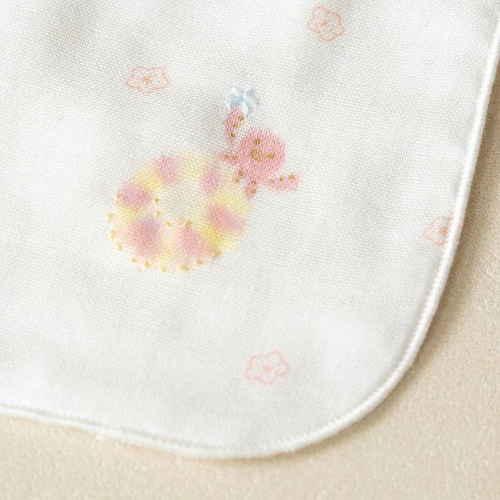 Gauze handkerchief hand-painted rabbit swing 