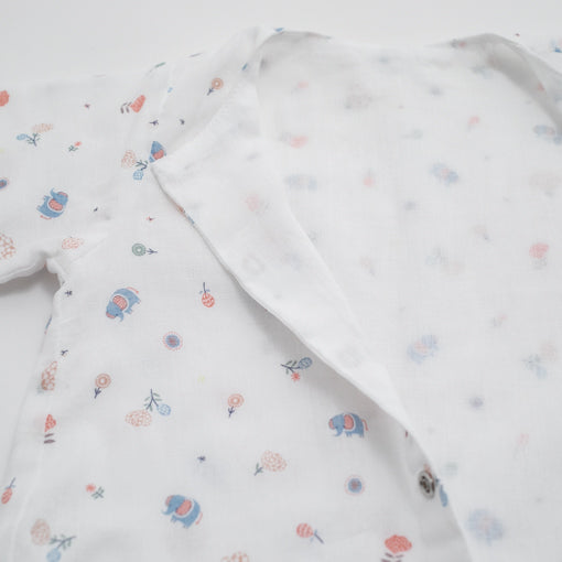 winter romper baby elephant 