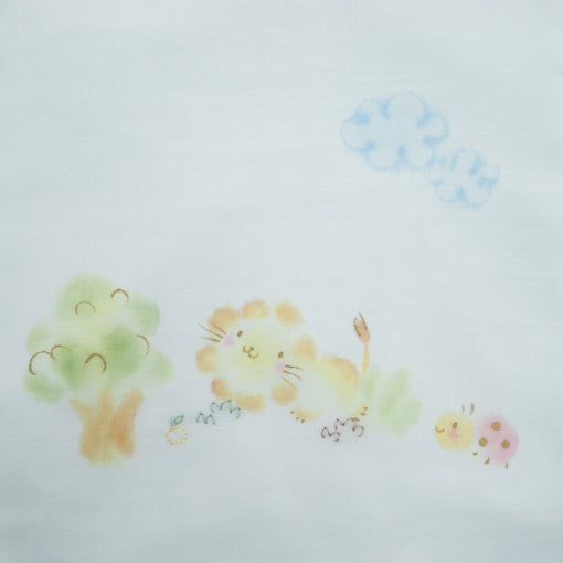 袋　手描＆刺繍<br>らいおん