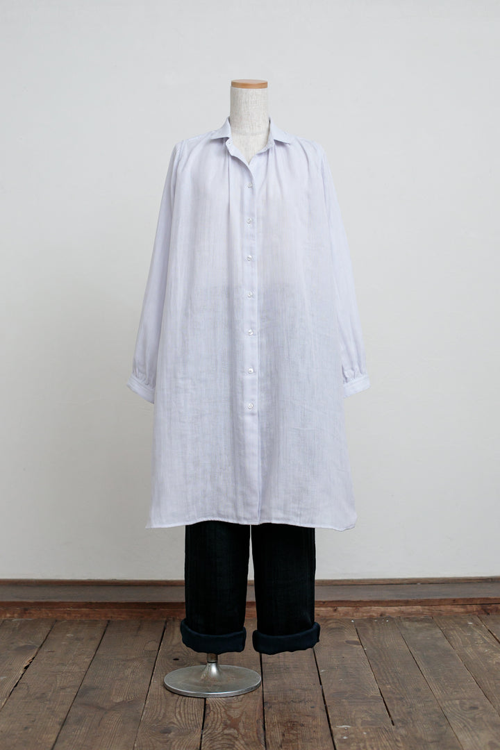 ロングブラウス<br>ニュアンスブルー