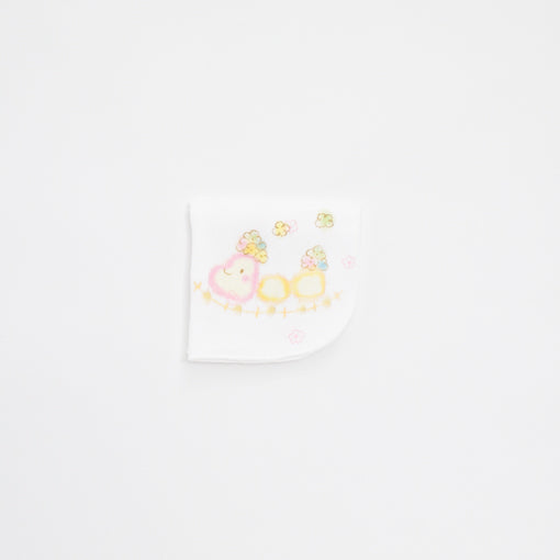 ガーゼハンカチ　手描汽車さん