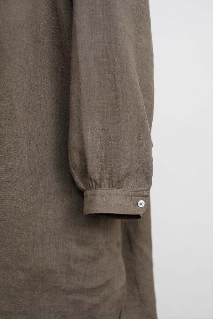long blouse linen khaki 