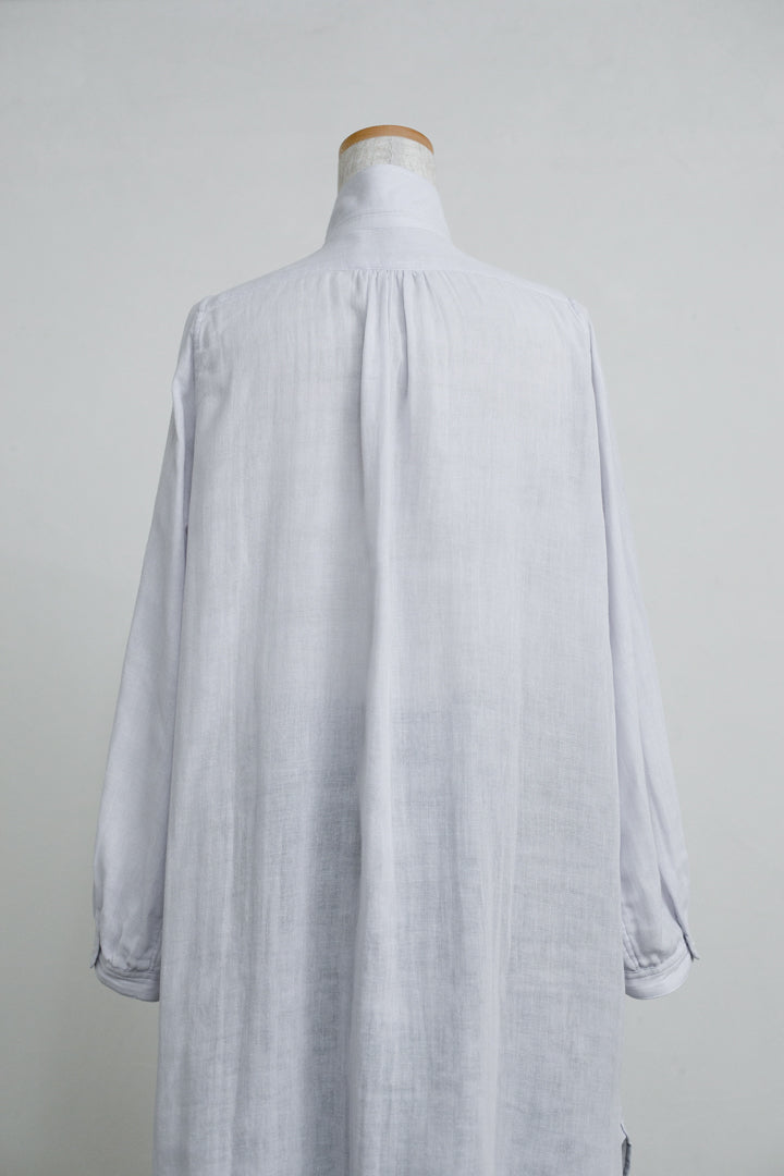 ロングブラウス<br>ニュアンスブルー