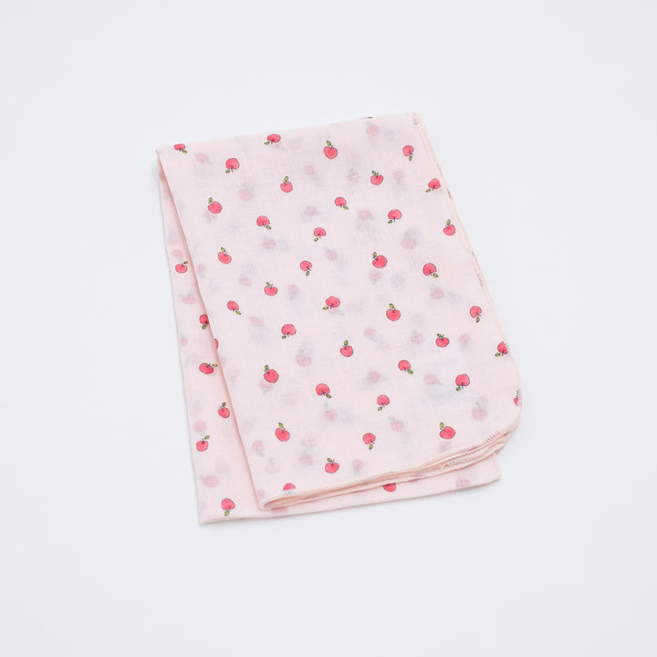 ガーゼ薄手ブランケット &てぬぐい<br>りんご