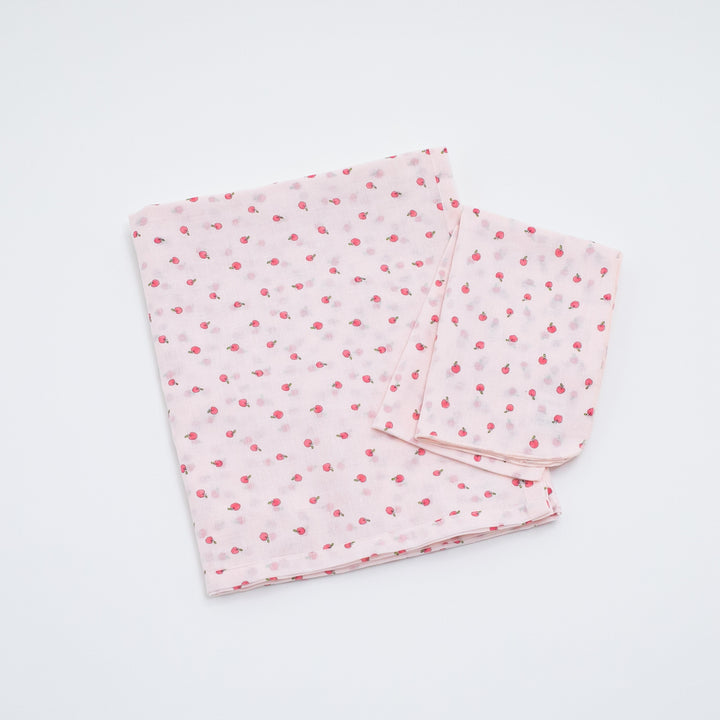 ガーゼ薄手ブランケット &てぬぐい<br>りんご