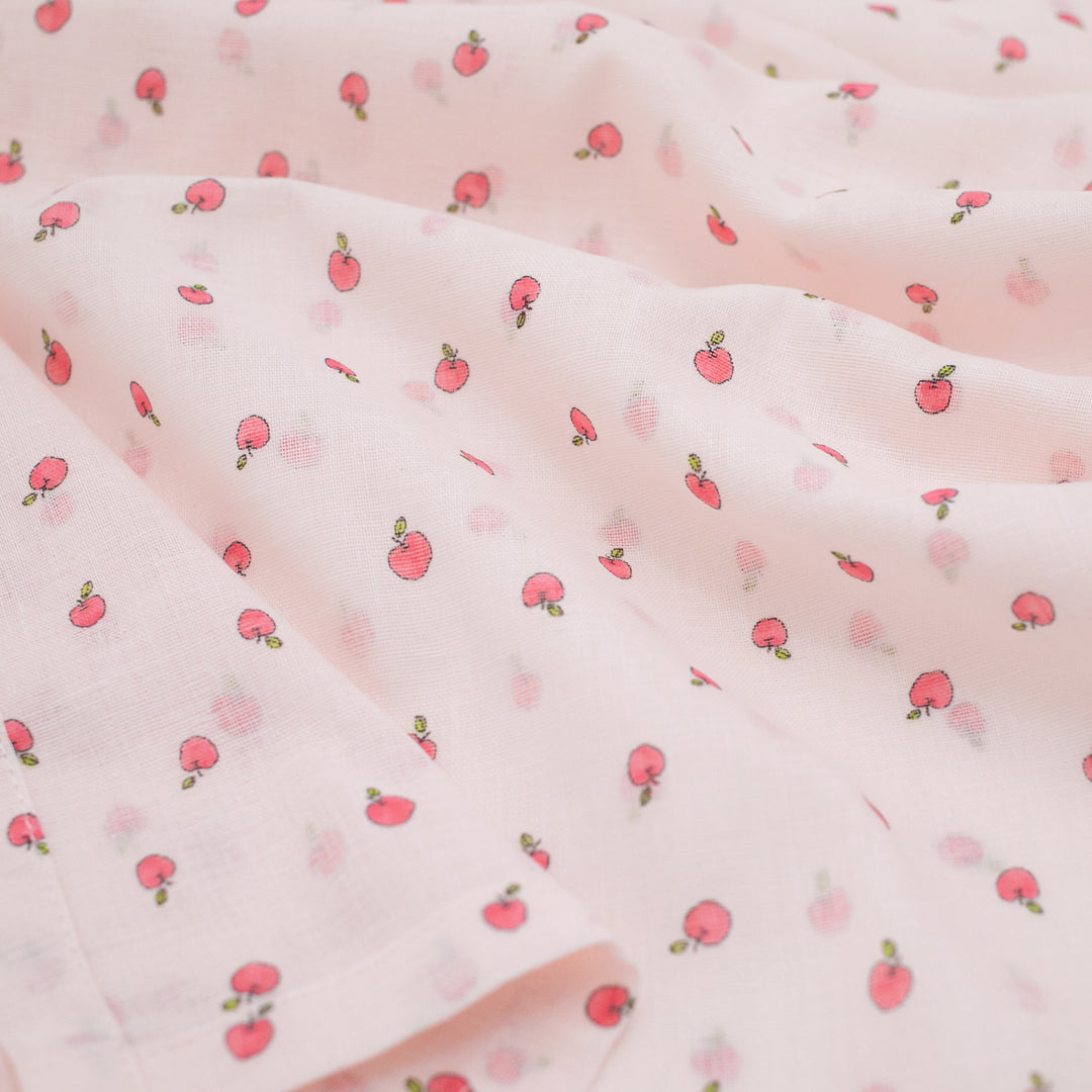 ガーゼ薄手ブランケット &てぬぐい<br>りんご