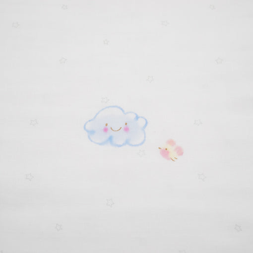 ガーゼブランケット　手描らいおん親子