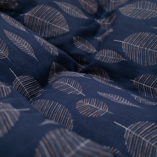 Duvet Covers and Pillow Covers<br> leaf navy 